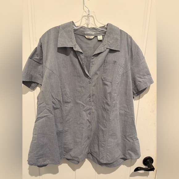 Ripe Tops - Riders Slimming Denim Blue Shirt (3X)